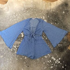 Polka Dot Tie Romper